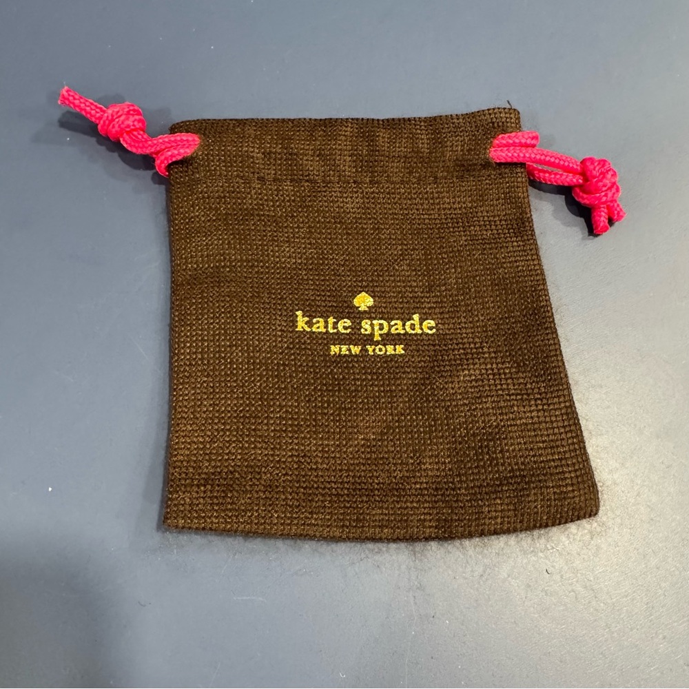 Kate Spade Brown Drawstring jewelry Pouch